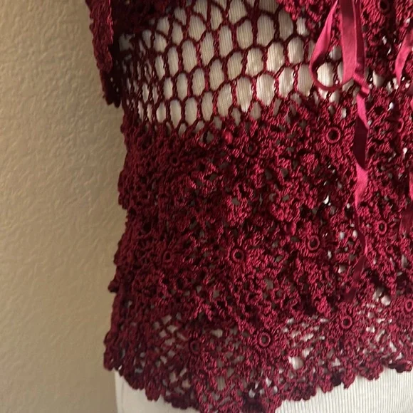 Forever 21 beaded crochet top - Picture 3 of 6